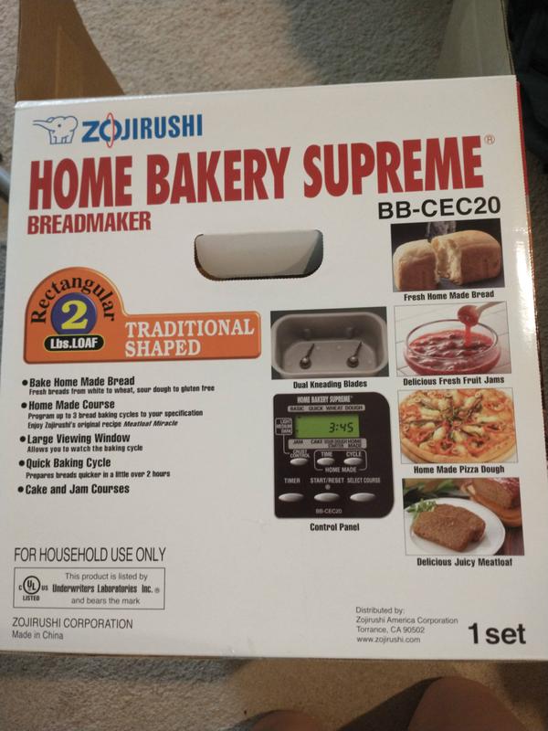 Zojirushi Home Bakery Supreme Bread Machine