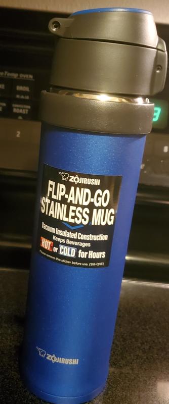 Zojirushi - 16 oz Flip-and-Go Stainless Steel Travel Mug - Teal