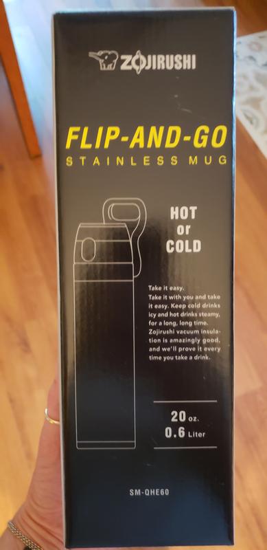 NEW in Box, Zojirushi Flip-And-Go Stainless Mug 20-Ounce Teal