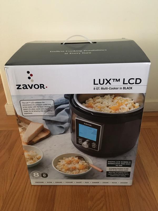 Zavor LUX Edge, 4 Quart Programmable Electric Multi-Cooker: Pressure  Cooker, Slow Cooker, Rice Cooker, Yogurt Maker, Steamer and more -  Stainless