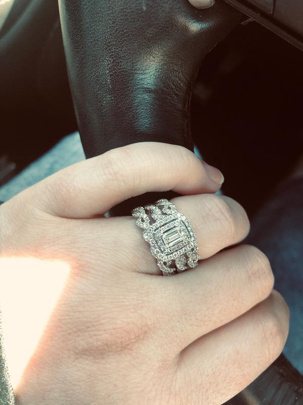 Vera wang love collection emerald cut sales