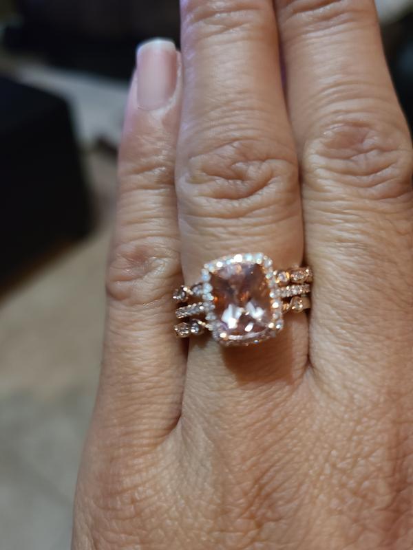 Zales morganite wedding on sale set