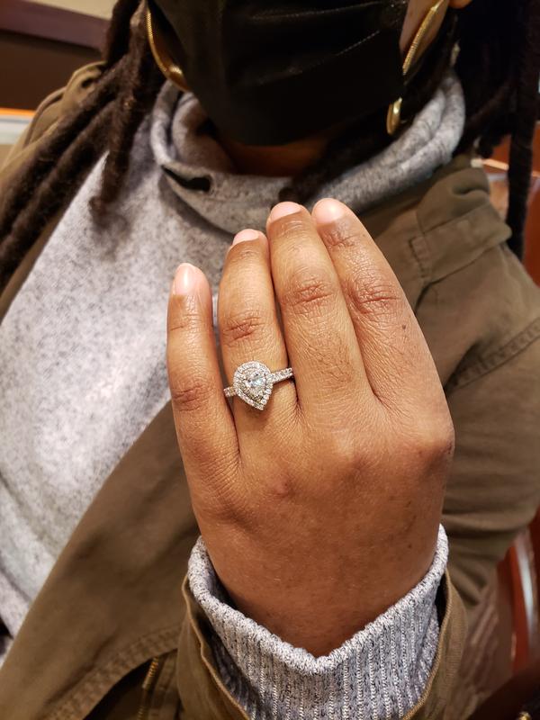 Zales pear sales engagement ring