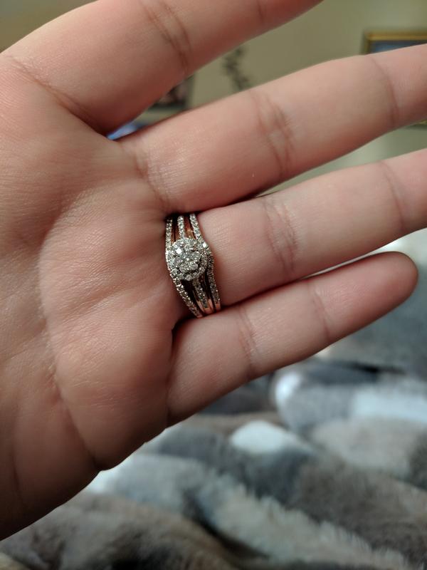 Zales Diamond Accent Heart Promise Ring in 10K Rose Gold