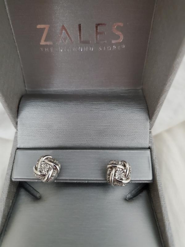 Zales love 2024 knot earrings