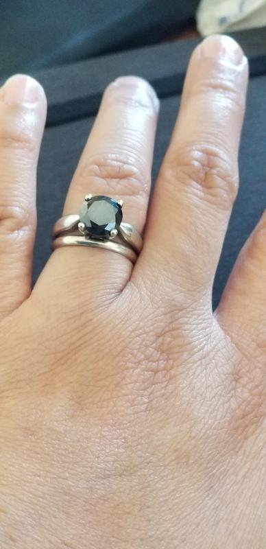 3 carat deals black diamond ring