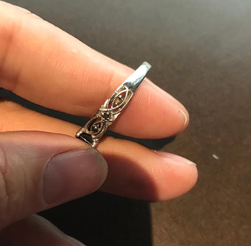 1-3/8 CT. T.W. Black Diamond Vintage-Style Bridal Set in 10K