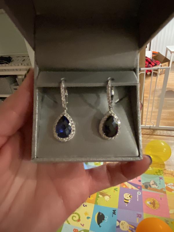 Earrings Phyne by Paige Novick 14K Sapphire & Diamond Elisabeth Bar  Earrings - 14K White Gold Drop, Earrings - EARRI229392