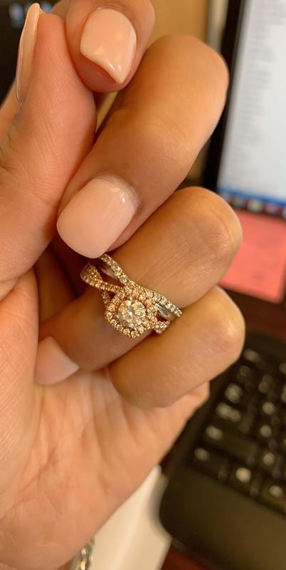 Vera wang deals rose gold ring