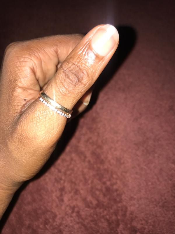 1/6 CT. T.W. Diamond Band in 10K Rose Gold | Zales