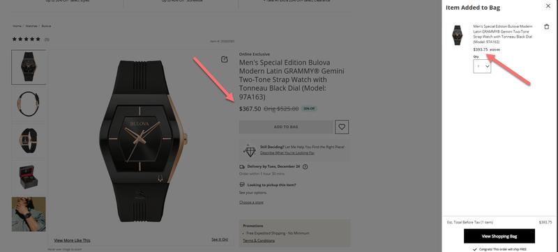 Men's Special Edition Bulova Modern Latin GRAMMY® Gemini Two Men's Special Edition Bulova Modern Latin GRAMMY® Gemini Two