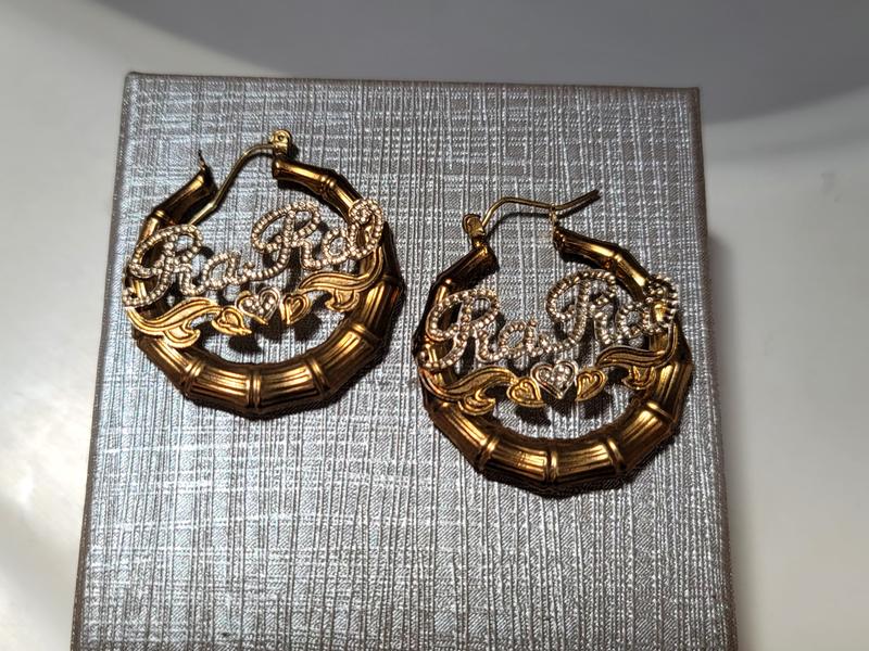 Bamboo Hoops- Gold, NASI SILVER