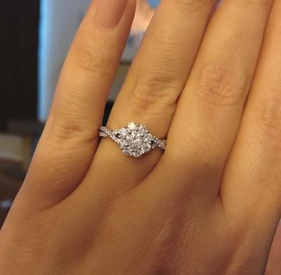 Zales flower engagement deals ring