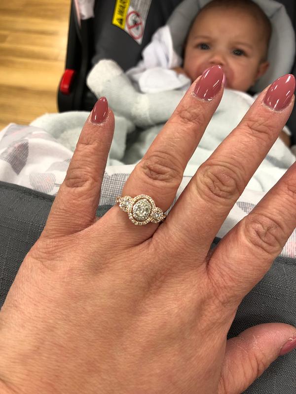 Past present future ring rose gold shop