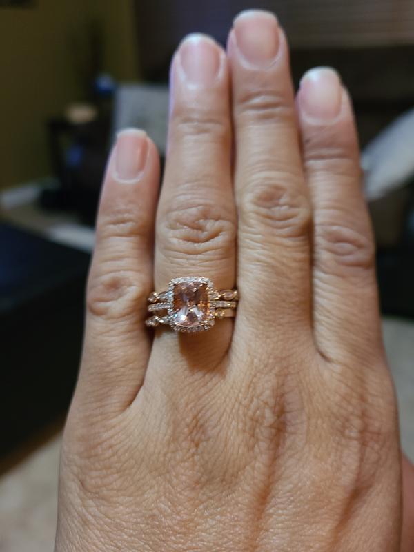 Zales morganite hot sale wedding set