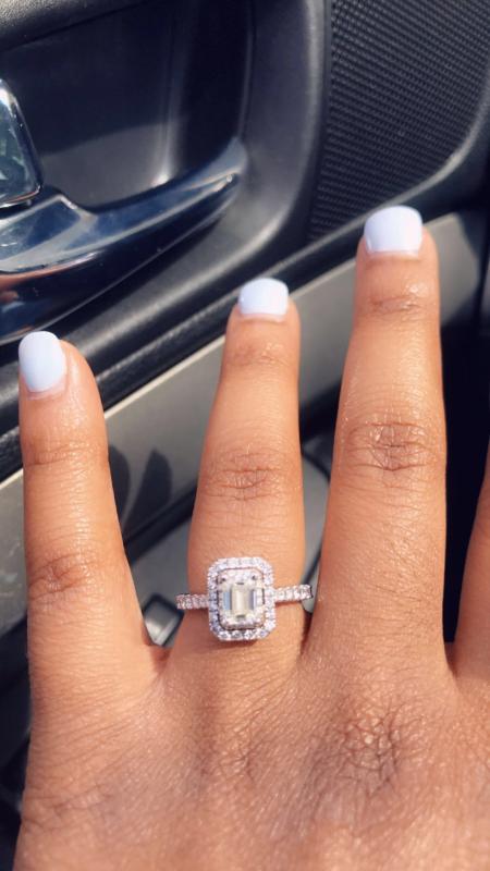 Zales vera wang hot sale emerald cut