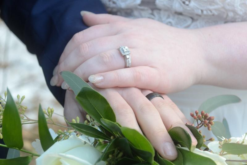 1 CT. T.W. Quad Princess-Cut Diamond Bridal Set in 10K White 1 CT. T.W. Quad Princess-Cut Diamond Bridal Set in 10K White