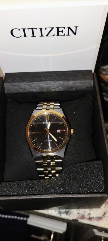 Men's Citizen Eco-Drive® Corso Two-Tone Watch with Black Dial