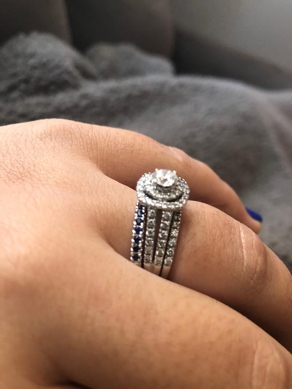 Vera wang wedding band sapphire sale