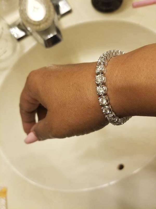 10 CT. T.W. Diamond Tennis Bracelet in 10K White Gold Zales Outlet
