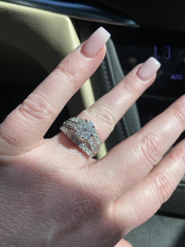 3 CT. T.W. Composite Diamond Engagement Ring in 14K White