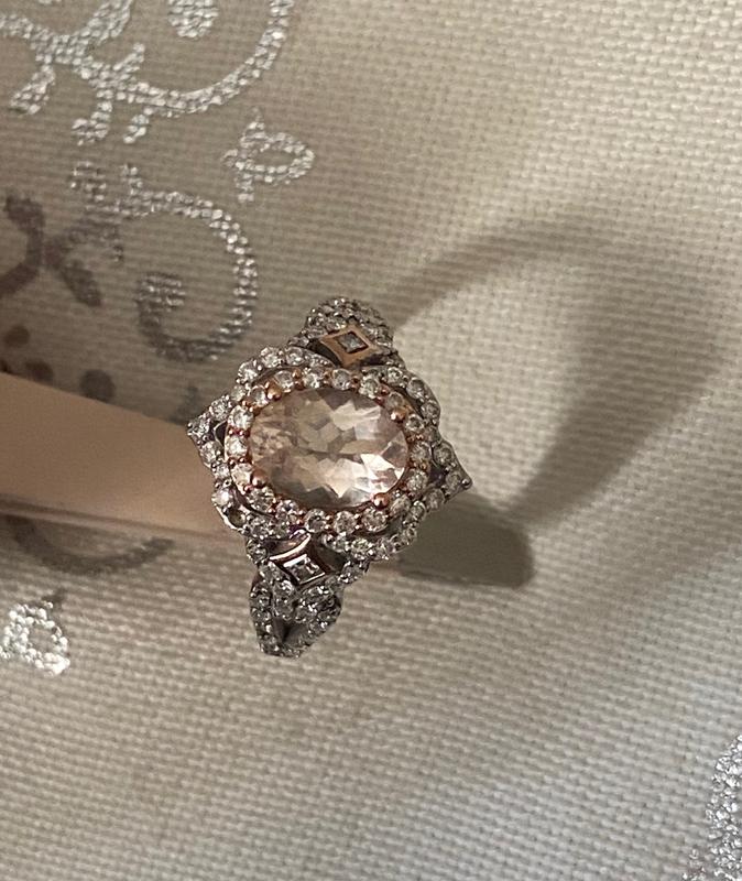 Enchanted disney fine jewelry deals diamond morganite aurora ring