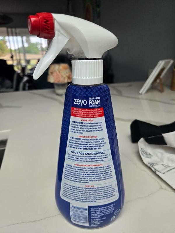 Zevo Foam Trap and Kill Insect Killer 12 -fl oz Trigger spray Home pest ...