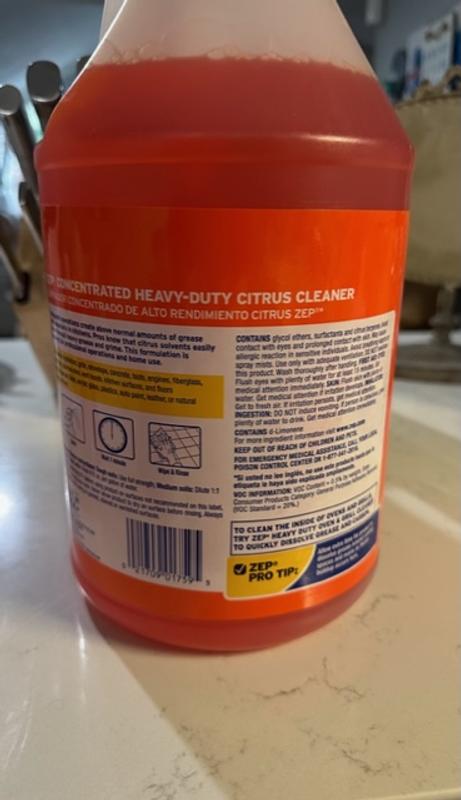 Zep Cleaner & Degreaser: 1 Gal Bottle - Liquid, Pleasant | Part #J33724