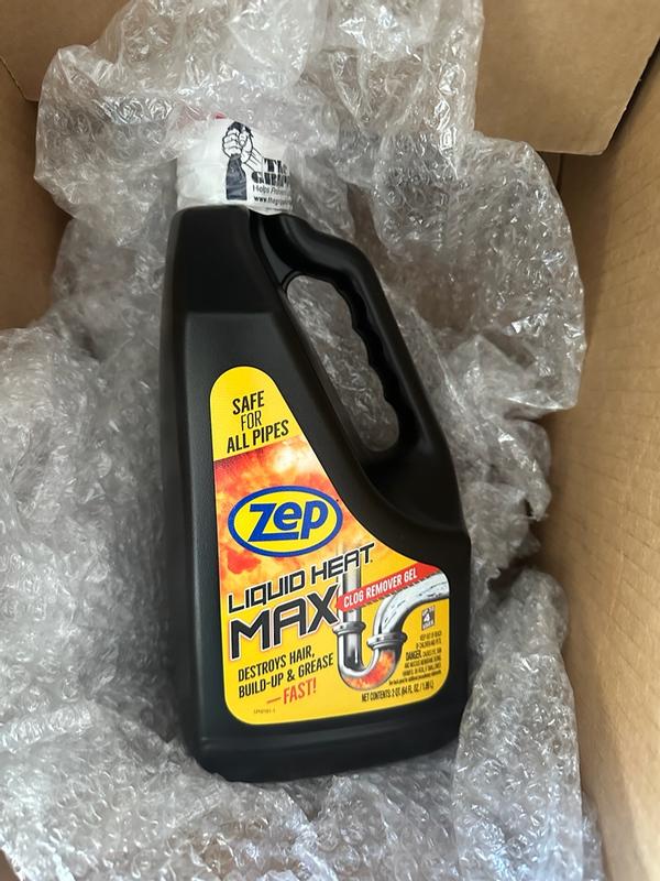 Zep Liquid Heat Max Clog Remover Gel 128 Fluid ounce(s) Drain Cleaner ...