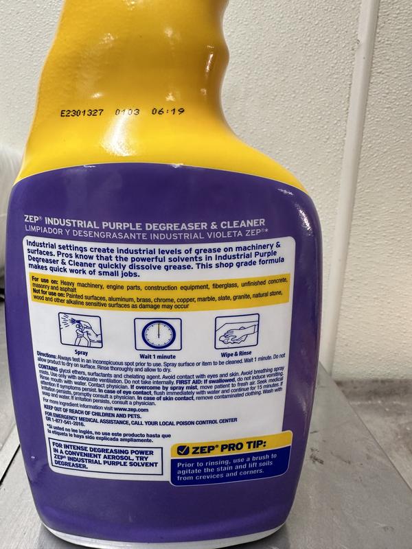 ZEP 32 Industrial Purple Ready To Use Degreaser R42310 The