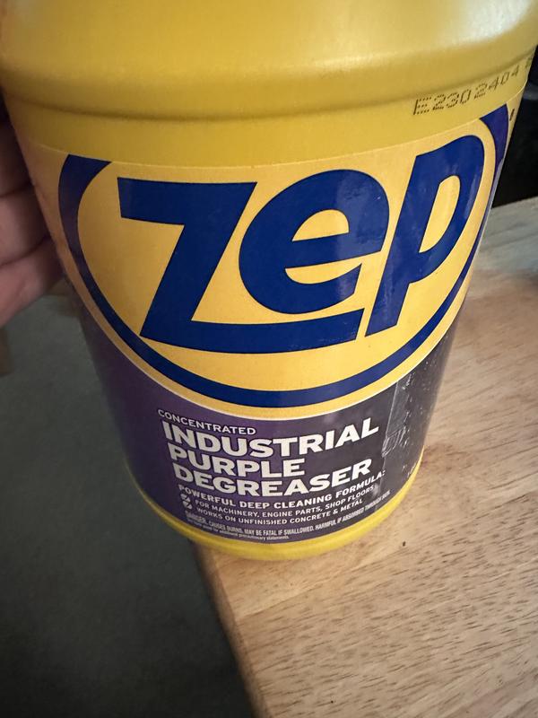 Zep Industrial Purple Cleaner and Degreaser Concentrate - 5 Gal (1 Pail) - R45815 - Zep's Most Powerful Deep Cleaning Formula