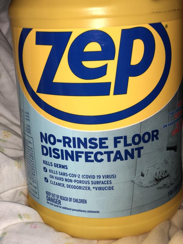 Zep Commercial No-Rinse Floor Disinfectant - 1 Gallon