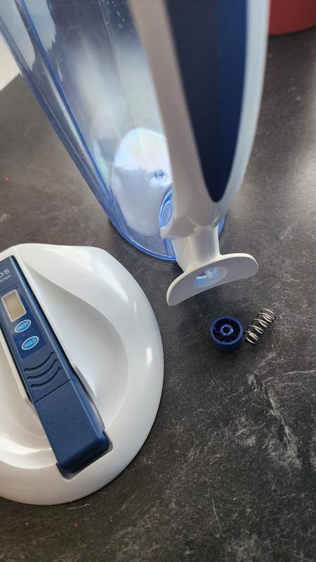 Button pops off & water goes everywhere