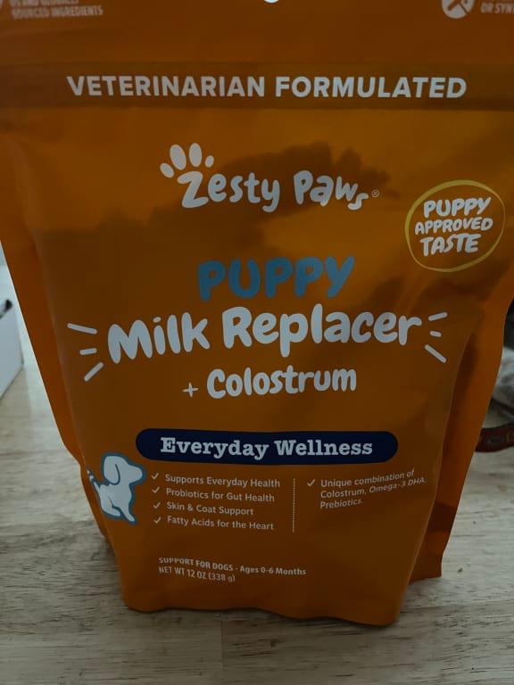 Zesty Paws Puppy Milk Replacer & Colostrum Supplement 12 oz