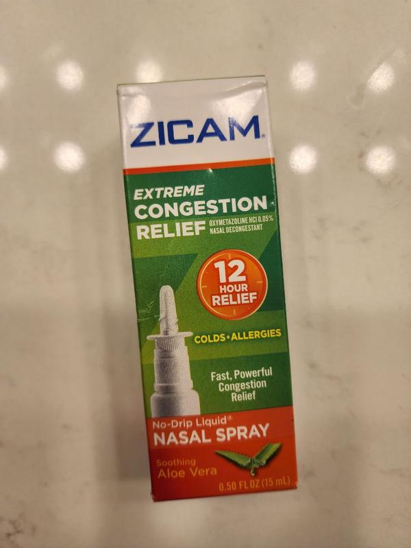 Nasal and Sinus Decongestant Spray for Allergy Cold Zicam
