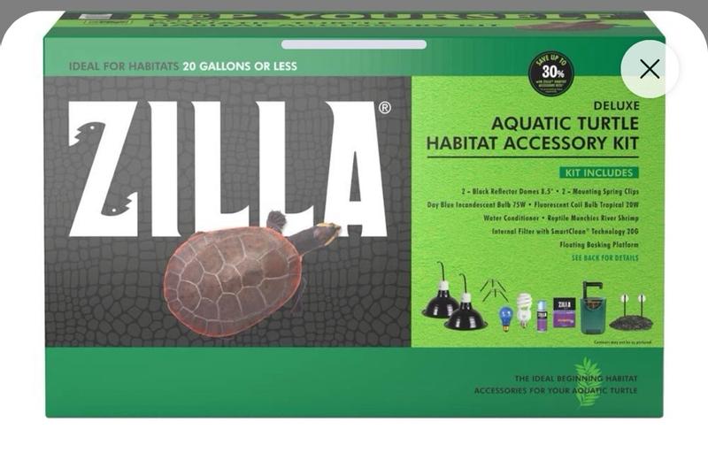 Zilla Aquatic Turtle Accessory Kit, 20 Gallon
