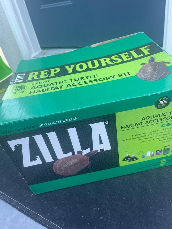 Zilla aquatic turtle kit 20 clearance gallon