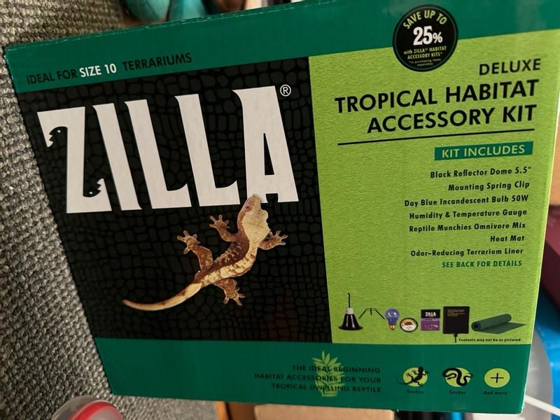 Zilla Tropical Habitat Accessory Kit, 10 Gallon