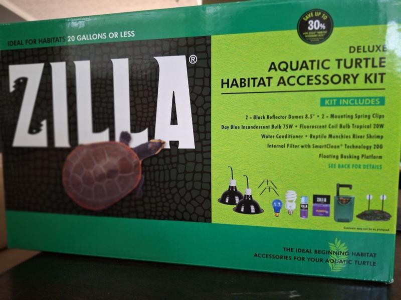 Zilla premium aquatic outlet turtle kit 40 gallon