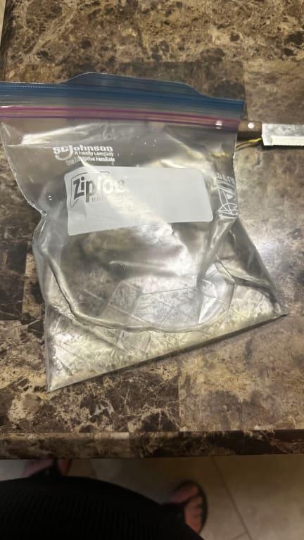 Filled with water and it holds