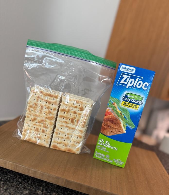 バッグ sandwich Great Value Double Zipper Sandwich Bags, 300 Count, Reusable Snack