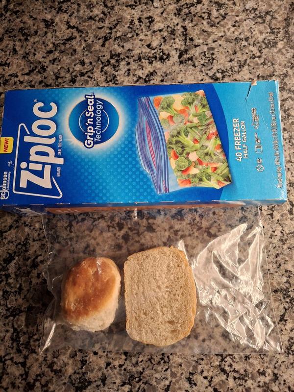 Frugal Favori Ziploc Quart Food Storage Bags, New Stay Open Design With Stand-Up