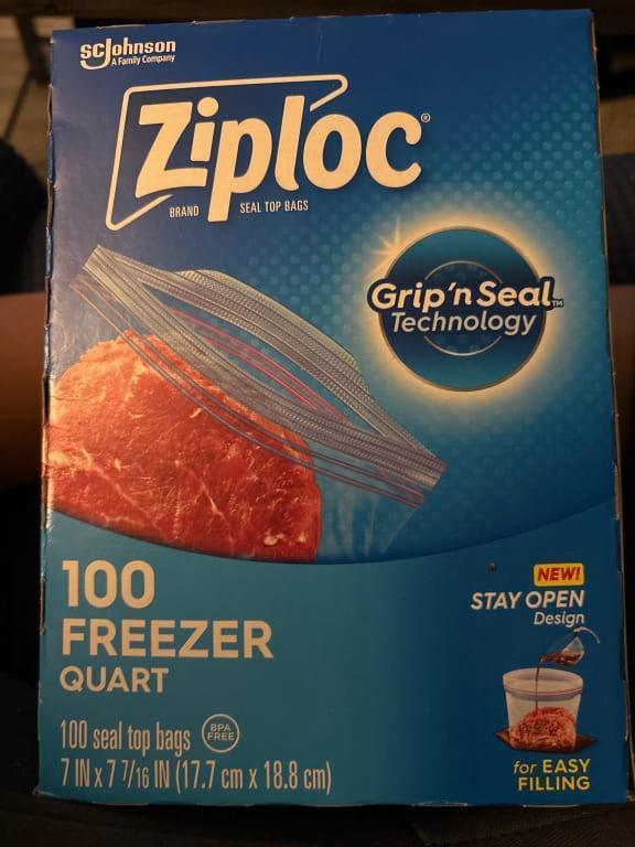 Ziploc 38-Count 1 QT Freezer Bags - 2570000381 | Blain's Farm & Fleet
