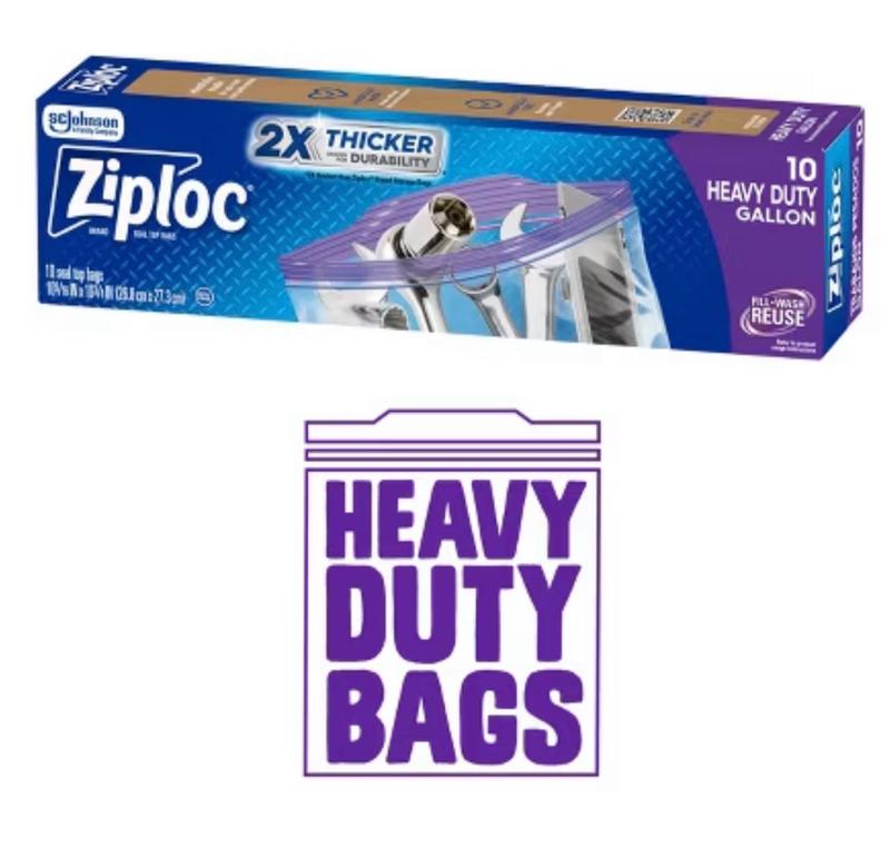 Gallon-Sized Heavy Duty Bag | Ziploc