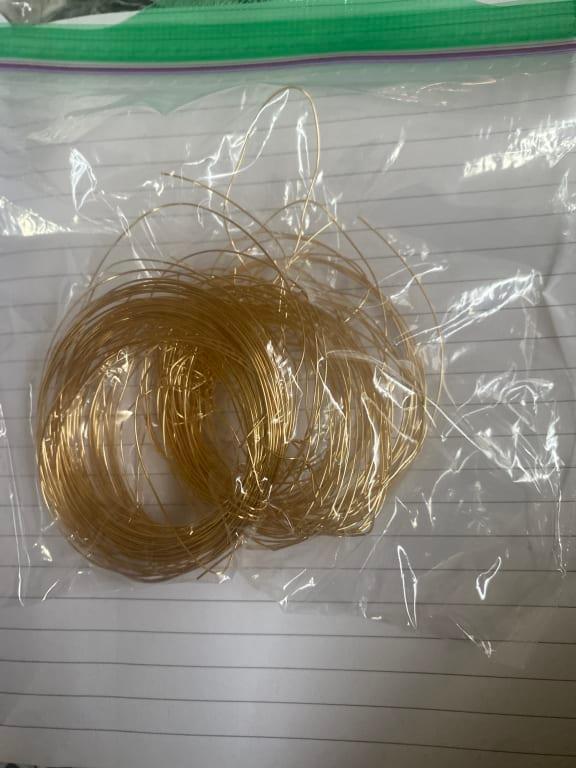 Copper wire in Ziploc Sandwich Bag