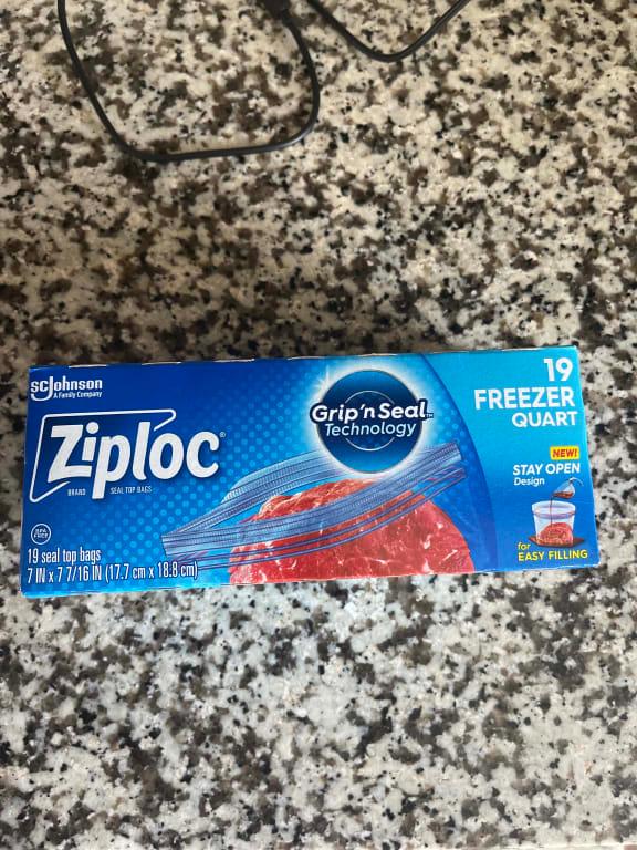 Ziploc Freezer Gallon Bags With Grip 'n Seal Technology - 60ct