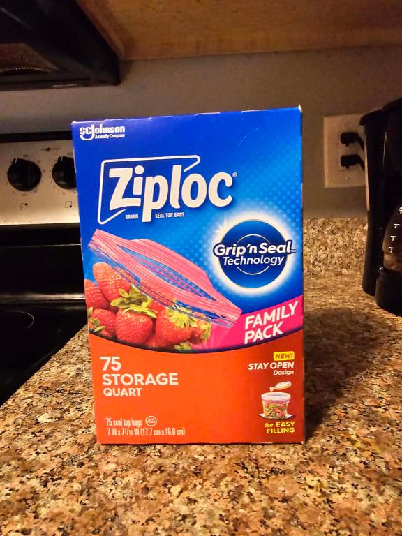 Ziploc® Brand Sandwich Bags with Grip 'n Seal Technology, 50