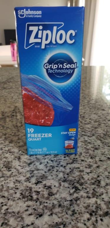 Ziploc bags 54 x Freezer Quart storage ziplock Grip N Seal SC Johnson new