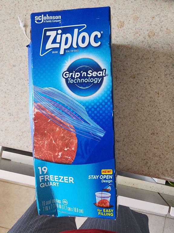 Zipper Freezer Bags, 1 gal, 2.7 mil, 9.6 x 12.1, Clear, 28 Bags