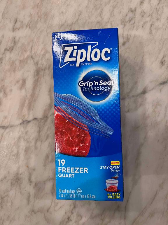 Ziploc® Quart Freezer Bags with Stay Open Design, 38 ct - Harris Teeter